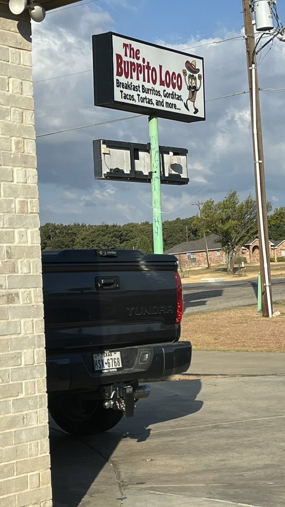 The Burrito Loco restaurant exterior in Joshua, TX