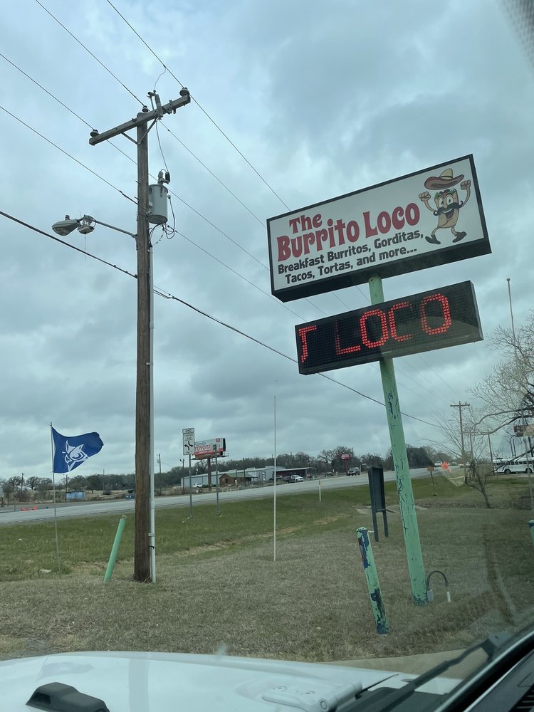 The Burrito Loco signage